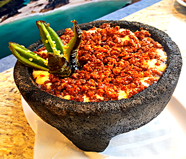 Authentic Mexican choriquezo at El Calamar in Santa Ana.